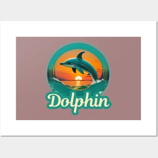 Cute dolphin Posters and Art